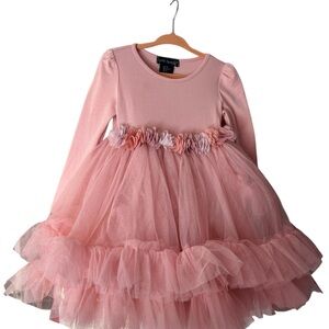 Cynthia Rowley Pink Tulle Kids Formal Dress
